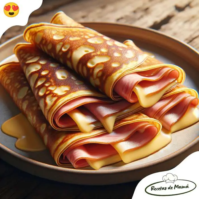 crepas saladas de jamón y queso